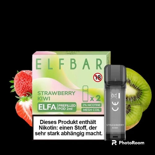 Elfbar Elfa Prefilled Pod Strawberry Kiwi 2x 20mg Nikotin