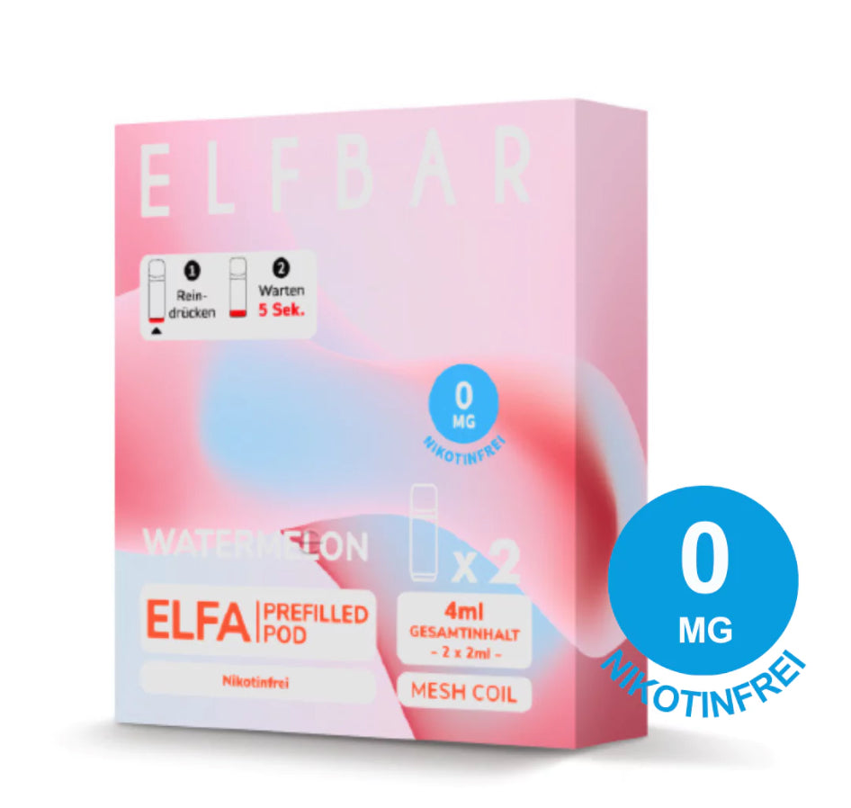 Elfbar Elfa Prefilled Pod Nikotinfrei Watermelon